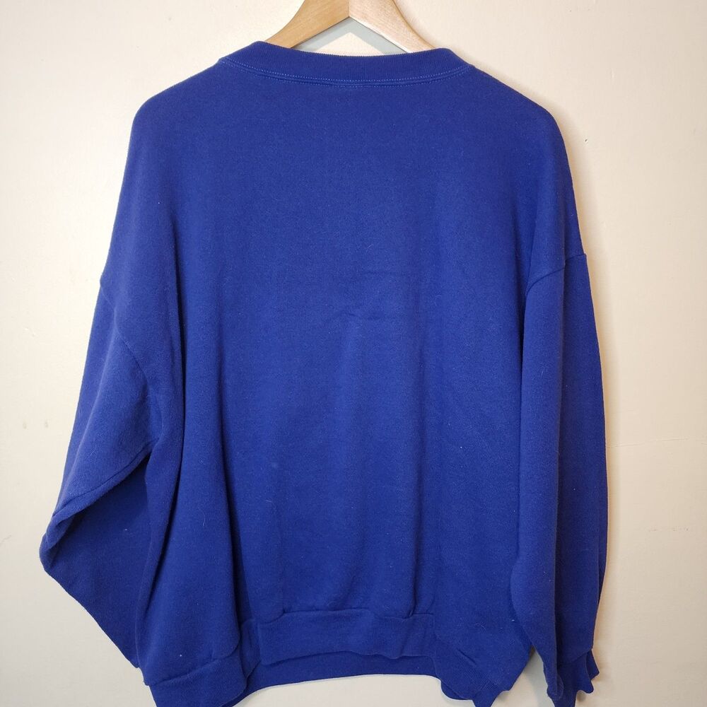 Vintage 90s Disney Mickey Mouse Sweatshirt Size XL Blue Jerry Leigh USA - Picture 6 of 9